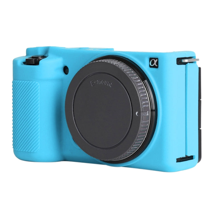 For Sony ZV-E10 Soft Silicone Protective Case (Blue) - Camera Accessories by buy2fix | Online Shopping UK | buy2fix