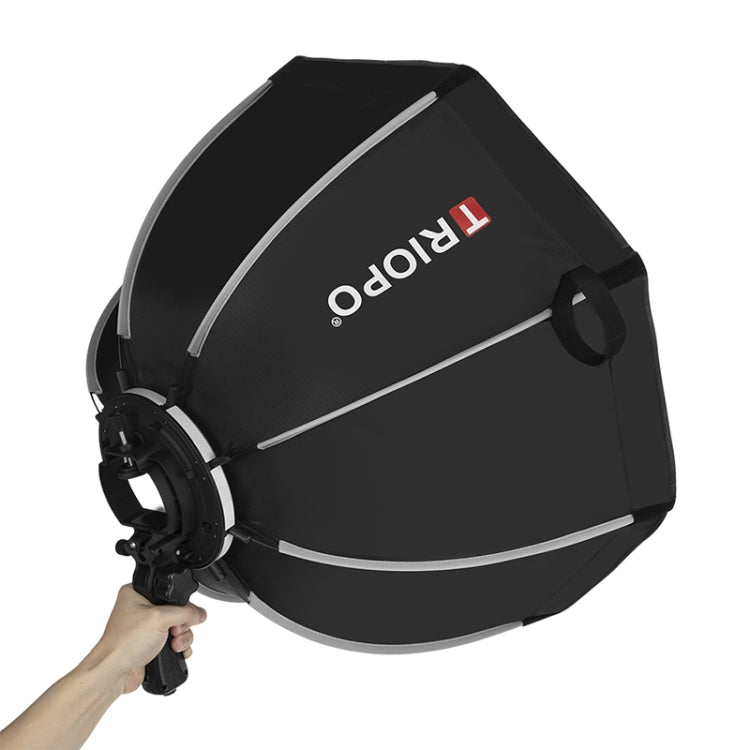 TRIOPO KS55 55cm Speedlite Flash Octagon Parabolic Softbox Diffuser with Bracket Mount Handle - Camera Accessories by TRIOPO | Online Shopping UK | buy2fix