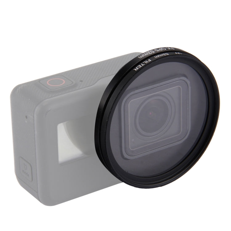 52mm 3 in 1 Round Circle UV Lens Filter with Cap for GoPro HERO7 Black/6 /5 - Lens Filter by JSR | Online Shopping UK | buy2fix