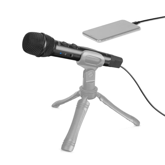 BOYA BY-HM2 Professional Handheld Condenser Microphone 3.5mm Headphone Port with 8 Pin / Type-C / USB Interface 1.2m Extension Cable & Holder - Consumer Electronics by BOYA | Online Shopping UK | buy2fix