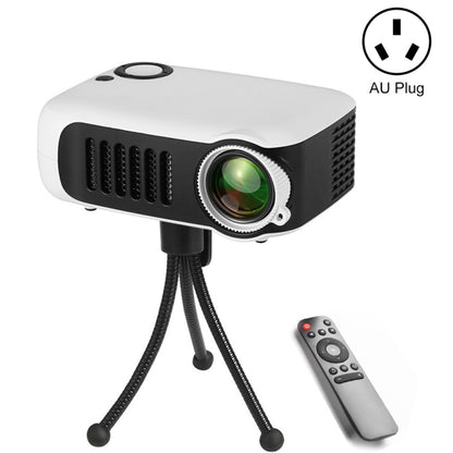 A2000 Portable Projector 800 Lumen LCD Home Theater Video Projector, Support 1080P, AU Plug (White) - Consumer Electronics by buy2fix | Online Shopping UK | buy2fix