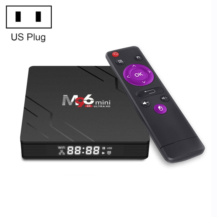 M96mini 4K Smart TV BOX Android 9.0 Media Player wtih Remote Control, Quad-core RK3228A, RAM: 2GB, ROM: 16GB, Dual Band WiFi, US Plug - Consumer Electronics by buy2fix | Online Shopping UK | buy2fix