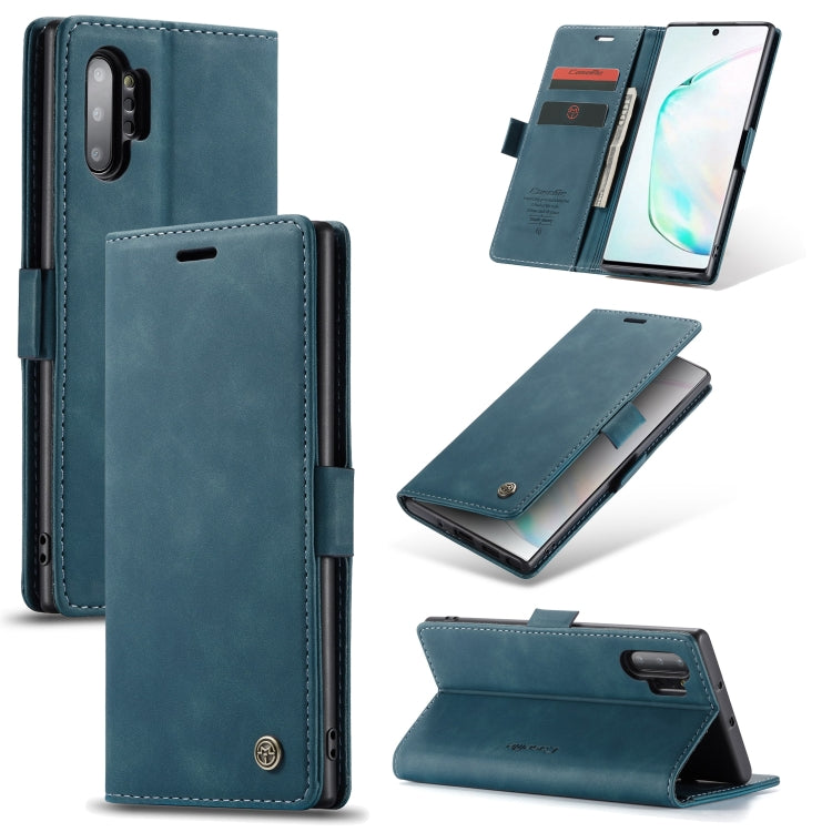 CaseMe-013 Multifunctional Horizontal Flip Leather Case with Card Slot & Holder & Wallet for Galaxy Note 10+(Blue) - Galaxy Phone Cases by CaseMe | Online Shopping UK | buy2fix