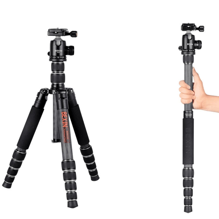 BEXIN BX285C K36 Portable Carbon Fiber Tripod for Dslr Digital DV Camcorder - Tripods by BEXIN | Online Shopping UK | buy2fix