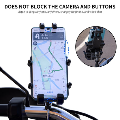 WUPP CS-1205A1 All Aluminum Alloy Motorcycle Navigation Bracket Phone Holder - Holder by WUPP | Online Shopping UK | buy2fix