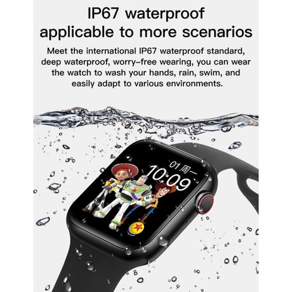 T500+ 1.75 inch IPS Screen IP67 Waterproof Smart Watch, Support Sleep Monitor / Heart Rate Monitor / Bluetooth Call, Style:Sport Button Strap(White) - Smart Wear by buy2fix | Online Shopping UK | buy2fix