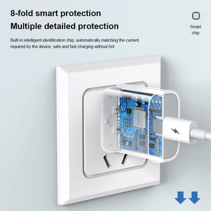 TOTUDESIGN CACQ-011 Glory Series 20W Type-C / USB-C Fast Charging Travel Charger Power Adapter, UK Plug(White) - Apple Accessories by TOTUDESIGN | Online Shopping UK | buy2fix