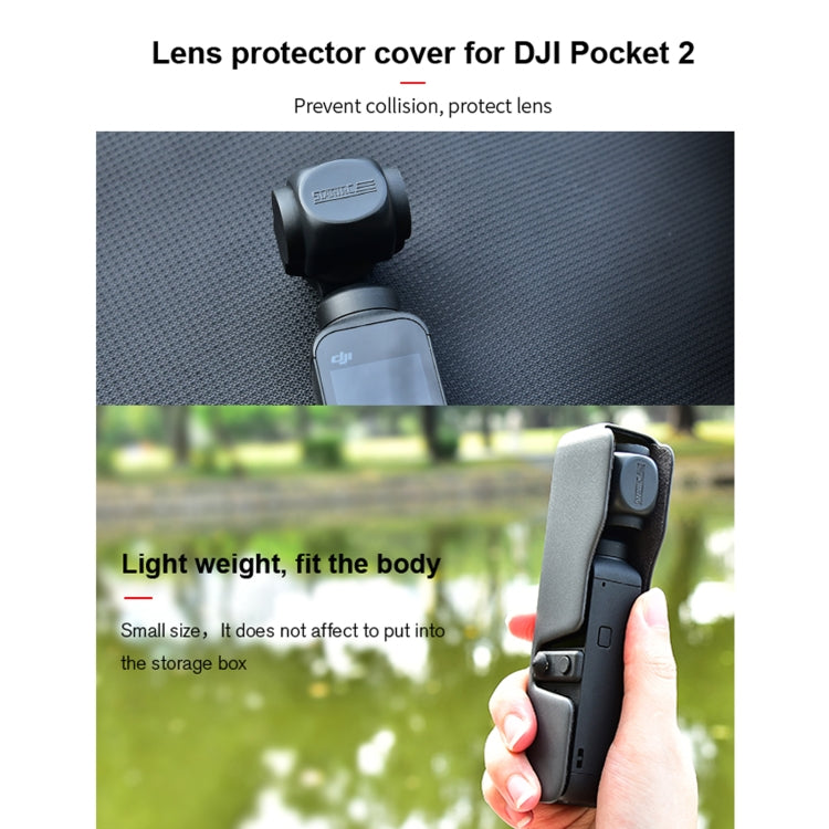 STARTRC 1108888 3 PCS / Set Multi-function Sunshade Lens Protective Cover Storage Board Set for DJI OSMO Pocket 2(Black) - DJI & GoPro Accessories by STARTRC | Online Shopping UK | buy2fix