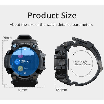 Lokmat ATTACK 1.28 inch TFT LCD Screen Smart Watch, Support Sleep Monitor / Heart Rate Monitor / Blood Pressure Monitor(Camouflage Green) - Smart Watches by Lokmat | Online Shopping UK | buy2fix