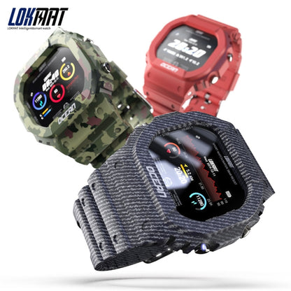 Lokmat OCEAN 1.14 inch TFT Touch Screen IP68 Waterproof Smart Watch, Support Information Reminder / Sleep Monitor / Sport Record(Denim Blue) - Smart Watches by Lokmat | Online Shopping UK | buy2fix