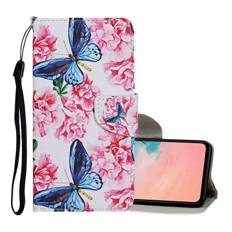 For Samsung Galaxy A02s(EU Edition) Colored Drawing Pattern Horizontal Flip Leather Case with Holder & Card Slots & Wallet & Lanyard(Dragonfly Flower) - Galaxy Phone Cases by ViLi | Online Shopping UK | buy2fix