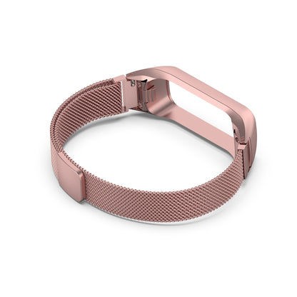 For Samsung Galaxy Fit 2 SM-R220 Milanese Watch Band(Rose Pink) - Smart Wear by buy2fix | Online Shopping UK | buy2fix