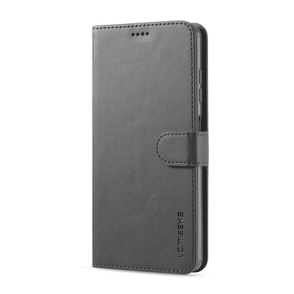 For Xiaomi Poco X3 NFC LC.IMEEKE Calf Texture Horizontal Flip Leather Case with Holder & Card Slots & Wallet(Grey) - Xiaomi Cases by LC.IMEEKE | Online Shopping UK | buy2fix