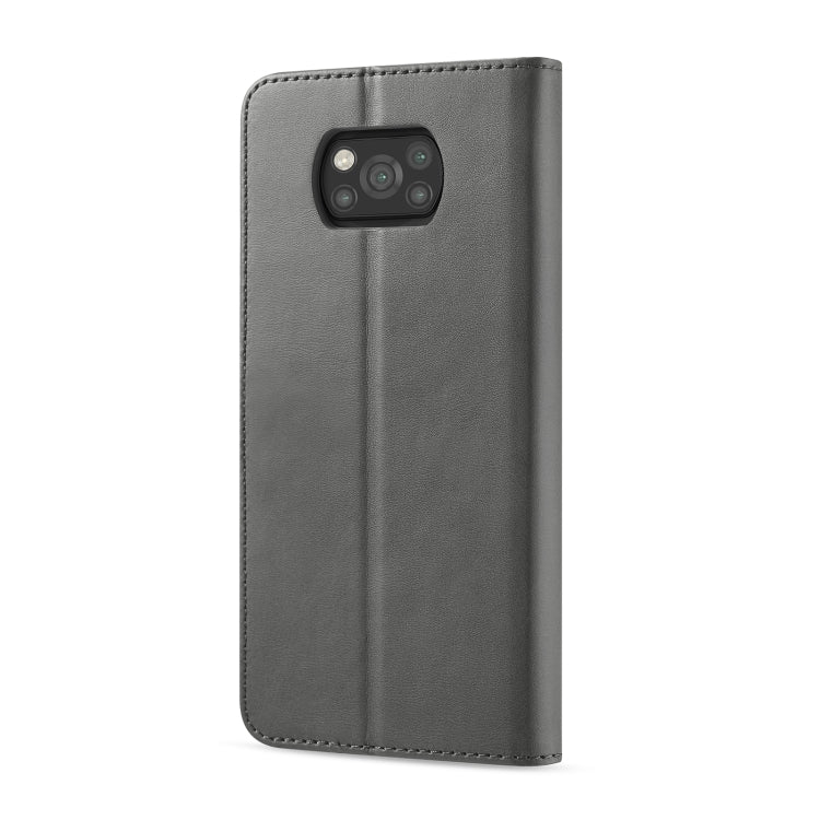 For Xiaomi Poco X3 NFC LC.IMEEKE Calf Texture Horizontal Flip Leather Case with Holder & Card Slots & Wallet(Grey) - Xiaomi Cases by LC.IMEEKE | Online Shopping UK | buy2fix