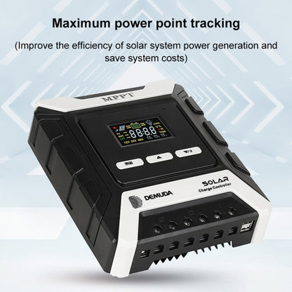 MPPT Solar Controller 12V / 24V / 48V Automatic Identification Charging Controller with Dual USB Output, Model:80A - Others by buy2fix | Online Shopping UK | buy2fix