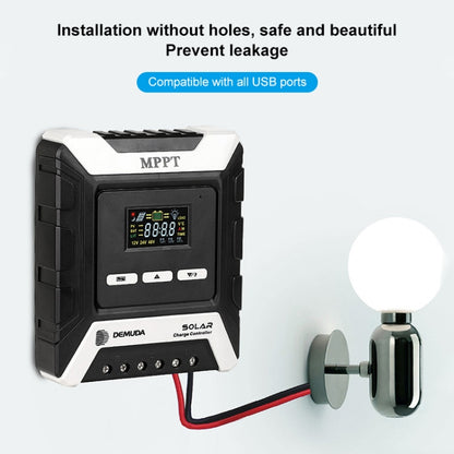 MPPT Solar Controller 12V / 24V / 48V Automatic Identification Charging Controller with Dual USB Output, Model:80A - Others by buy2fix | Online Shopping UK | buy2fix