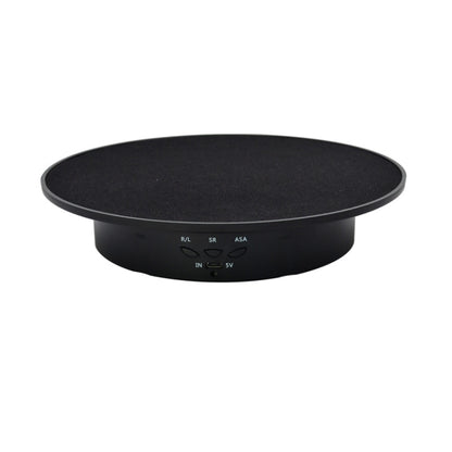 20cm USB Electric Rotating Turntable Display Stand Video Shooting Props Turntable for Photography, Load: 8kg(Black Base Black Velvet) - Camera Accessories by buy2fix | Online Shopping UK | buy2fix
