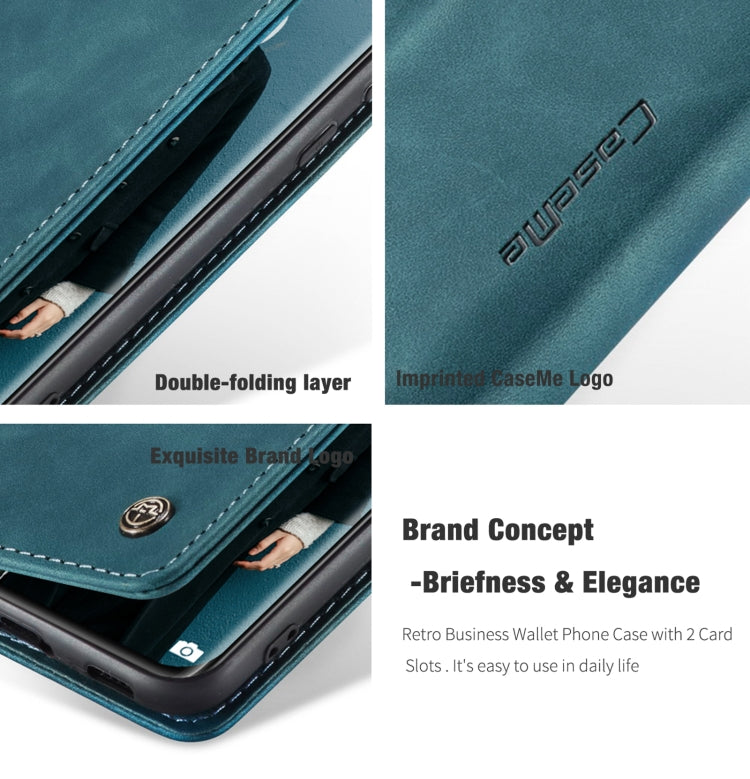 For Xiaomi Mi 11 CaseMe 013 Multifunctional Horizontal Flip Leather Case with Holder & Card Slot & Wallet(Blue) - Xiaomi Cases by CaseMe | Online Shopping UK | buy2fix