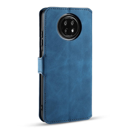 For Xiaomi Redmi Note 9T 5G DG.MING Retro Oil Side Horizontal Flip Leather Case with Holder & Card Slots & Wallet(Blue) - Xiaomi Cases by DG.MING | Online Shopping UK | buy2fix