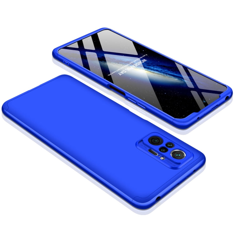 For Xiaomi Redmi Note 10 Pro / Note 10 Pro Max GKK Three Stage Splicing Full Coverage PC Protective Case(Blue) - Xiaomi Accessories by GKK | Online Shopping UK | buy2fix