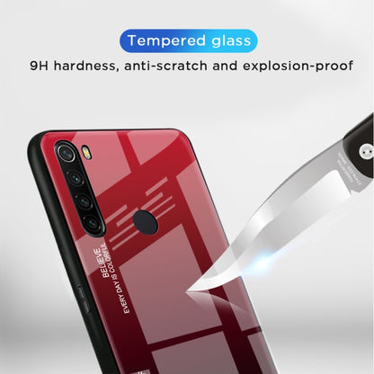 For Xiaomi Redmi Note 8 Gradient Color Glass Case(Light Purple) - Xiaomi Accessories by buy2fix | Online Shopping UK | buy2fix