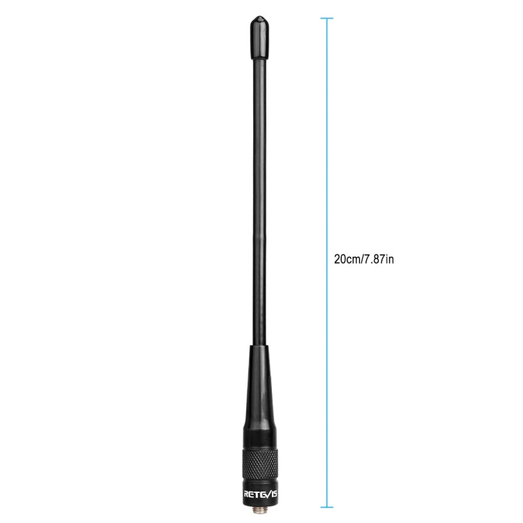 RETEVIS RHD-701 136-174+400-480MHz SMA-F Female Dual Band Antenna for H-777/RT5/RT6/RT7/RT-5R/888s - Antenna by RETEVIS | Online Shopping UK | buy2fix