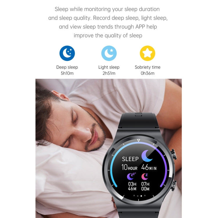 GT69 1.3 inch IPS Touch Screen IP67 Waterproof Bluetooth Earphone Smart Watch, Support Sleep Monitoring / Heart Rate Monitoring / Bluetooth Call(Black) - Smart Wear by buy2fix | Online Shopping UK | buy2fix