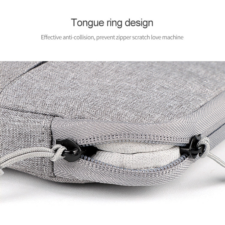 ND01DS Polyester Notebook Laptop Liner Bag with Small Bag, Size:13.3 inch(Hemp Grey) - 13.3 inch by buy2fix | Online Shopping UK | buy2fix