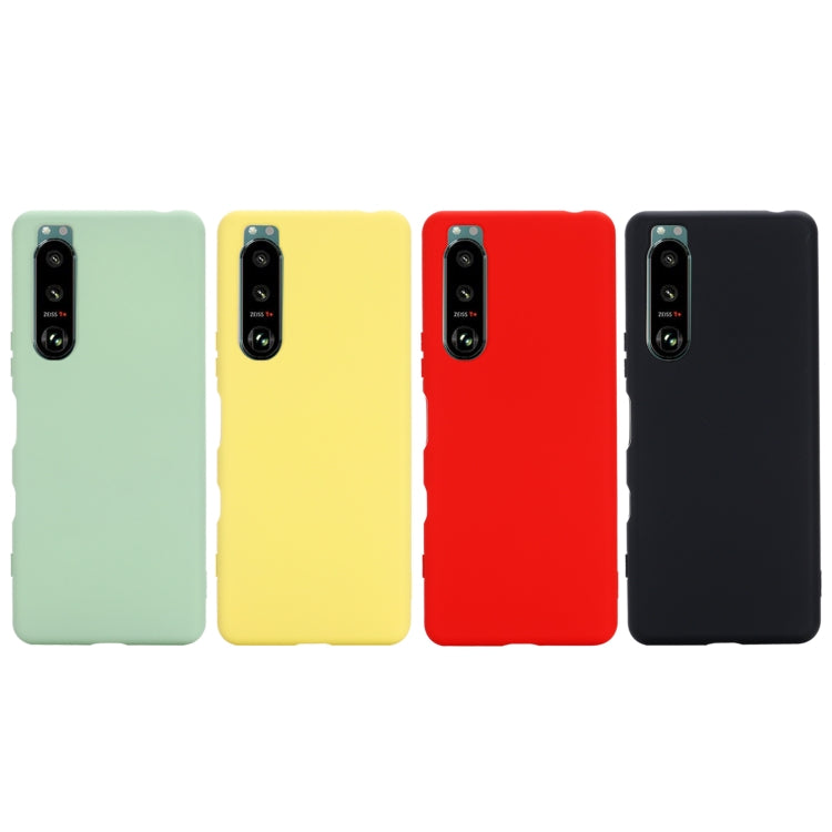 For Sony Xperia 5 III Solid Color Liquid Silicone Dropproof Full Coverage Protective Case(Black) - Sony Cases by buy2fix | Online Shopping UK | buy2fix