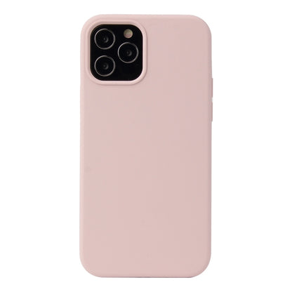 For iPhone 13 mini Solid Color Liquid Silicone Shockproof Protective Case (Sand Pink) - iPhone 13 mini Cases by buy2fix | Online Shopping UK | buy2fix