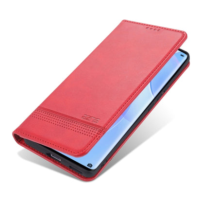 For Honor 50 AZNS Magnetic Calf Texture Horizontal Flip Leather Case with Card Slots & Holder & Wallet(Red) - Honor Cases by AZNS | Online Shopping UK | buy2fix