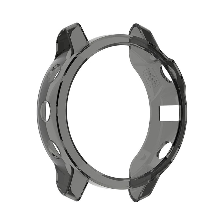 For Garmin Fenix 6S / 6S Pro Smart Watch Half Coverage TPU Protective Case(Transparent Black) - Watch Cases by buy2fix | Online Shopping UK | buy2fix