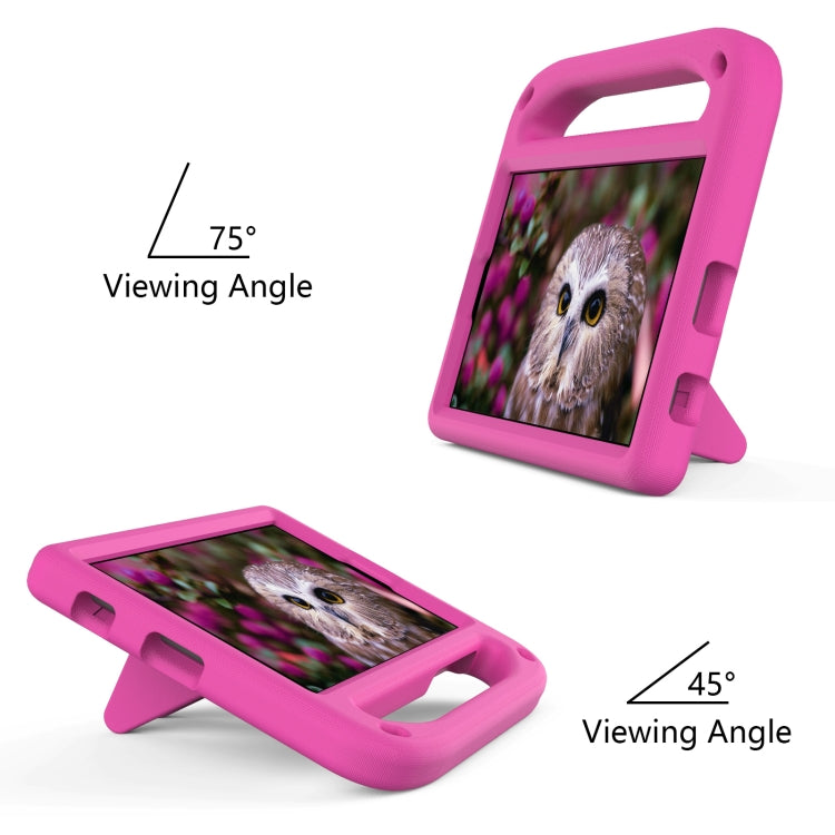 For Samsung Galaxy Tab A7 Lite 8.7 SM-T220 / SM-T225 Handle Portable EVA Shockproof Anti Falling Protective Case with Triangle Holder(Rose Red) - Tab A7 Lite T220 / T225 by buy2fix | Online Shopping UK | buy2fix