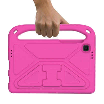 For Samsung Galaxy Tab A7 Lite 8.7 SM-T220 / SM-T225 Handle Portable EVA Shockproof Anti Falling Protective Case with Triangle Holder(Rose Red) - Tab A7 Lite T220 / T225 by buy2fix | Online Shopping UK | buy2fix