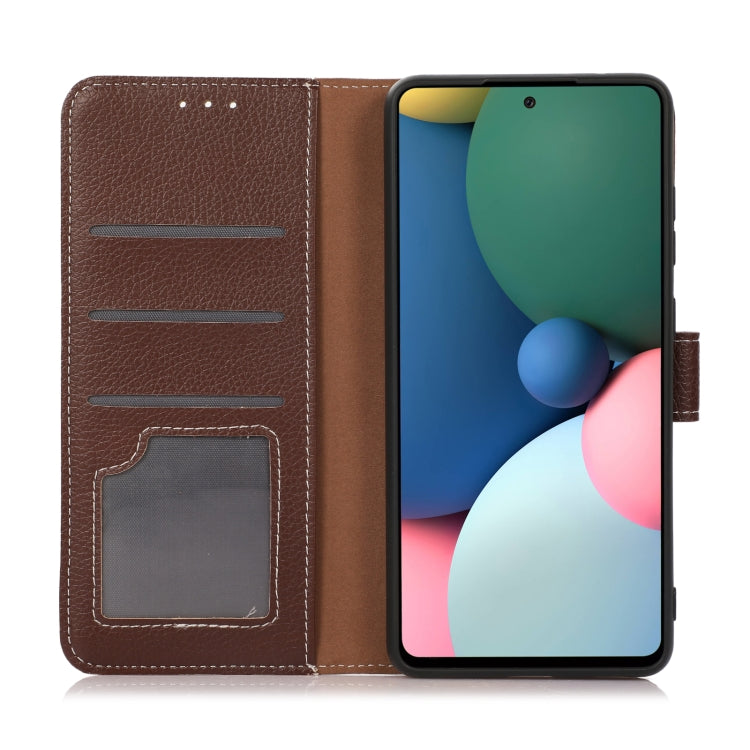 For Motorola Moto G30 / G20 / G10 4G Litchi Texture PU + TPU Horizontal Flip Leather Case with Holder & Card Slots & Wallet(Brown) - Motorola Cases by buy2fix | Online Shopping UK | buy2fix