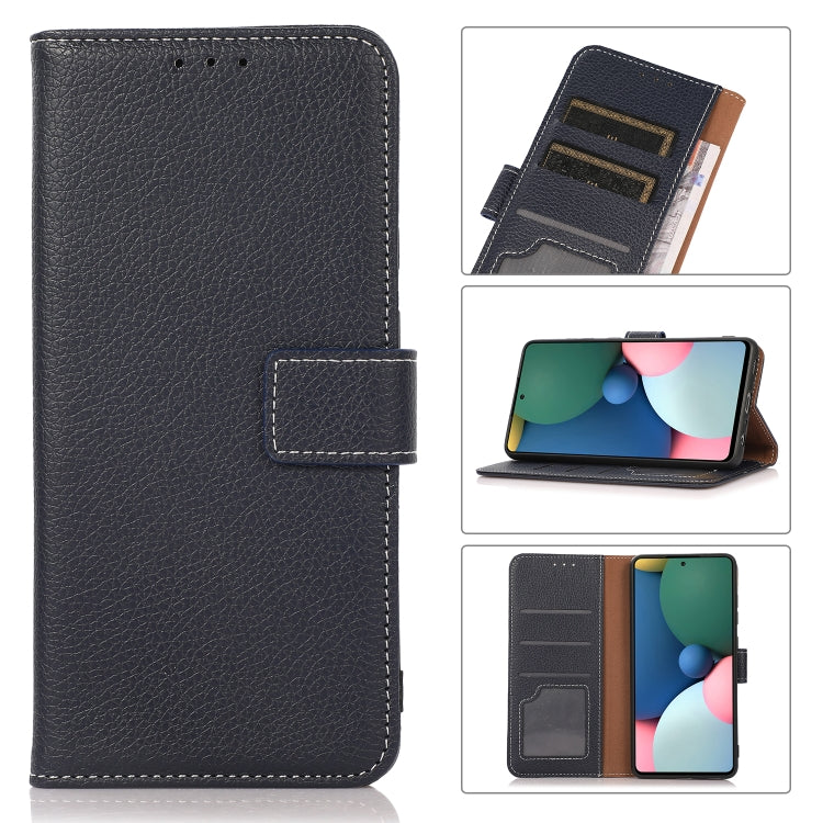 For Nokia G20 Litchi Texture PU + TPU Horizontal Flip Leather Case with Holder & Card Slots & Wallet(Blue) - Nokia Cases by buy2fix | Online Shopping UK | buy2fix