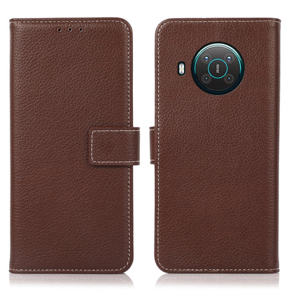 For Nokia X20 Litchi Texture PU + TPU Horizontal Flip Leather Case with Holder & Card Slots & Wallet(Brown) - Nokia Cases by buy2fix | Online Shopping UK | buy2fix