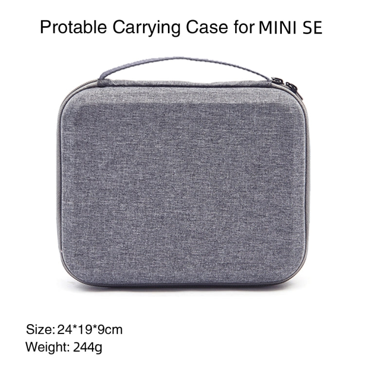 For DJI Mini SE Shockproof Carrying Hard Case Storage Bag, Size: 24 x 19 x 9cm(Grey + Red Liner) - DJI & GoPro Accessories by buy2fix | Online Shopping UK | buy2fix