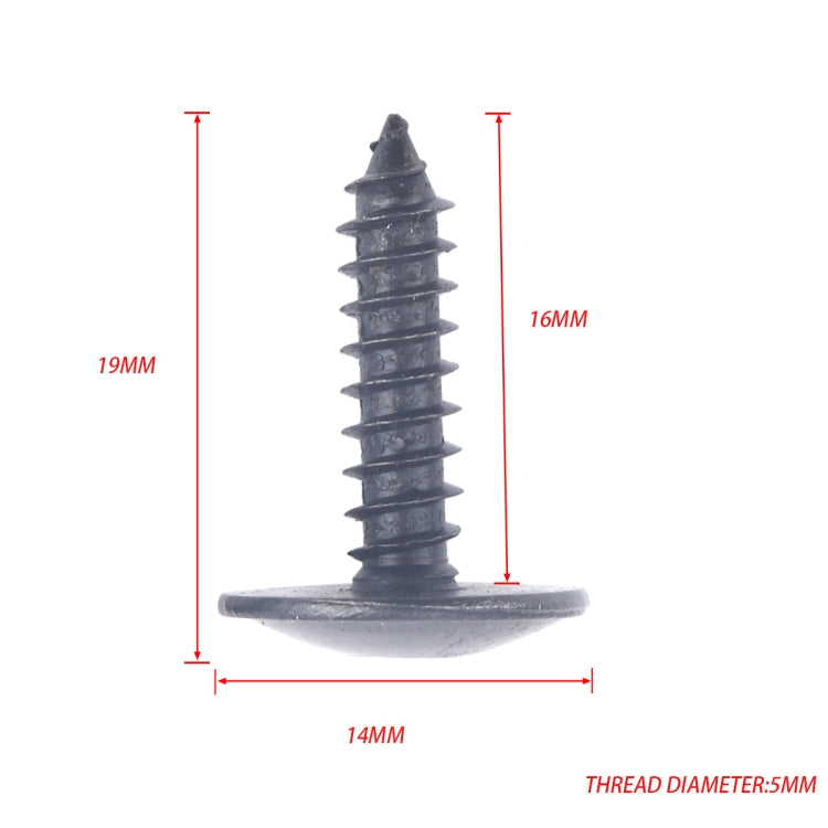 A5530 100 PCS M5x16 Mudguard Screws with Clip Nut / Wrench N90775001 N90648702 for Audi - In Car by buy2fix | Online Shopping UK | buy2fix