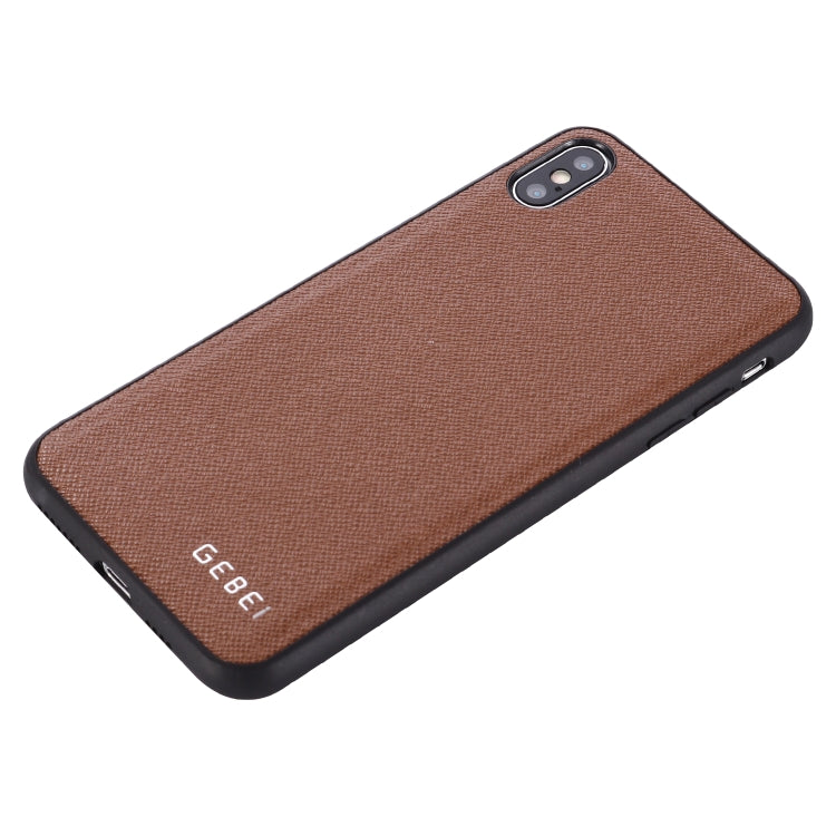 For iPhone 11 Pro Max GEBEI Full-coverage Shockproof Leather Protective Case(Brown) - iPhone 11 Pro Max Cases by GEBEI | Online Shopping UK | buy2fix