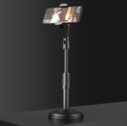 Desktop Stand Mobile Phone Tablet Live Broadcast Stand Telescopic Disc Stand(Black) - Consumer Electronics by buy2fix | Online Shopping UK | buy2fix