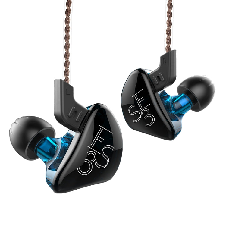 KZ ES3 Standard Version 3.5mm Hanging Ear Sports Design In-Ear Style Wired Earphone, Cable Length: 1.2m(Blue) - In Ear Wired Earphone by KZ | Online Shopping UK | buy2fix