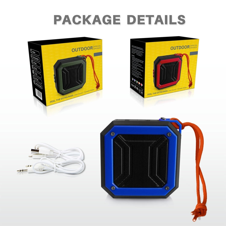 New Rixing NR-103 Mini TWS Bluetooth Speaker with Lanyard(Orange) - Mini Speaker by New Rixing | Online Shopping UK | buy2fix