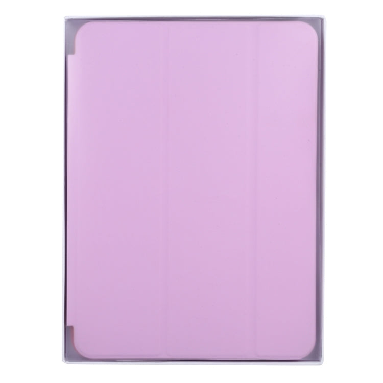 For iPad mini 6 3-fold Horizontal Flip Smart Leather Tablet Case with Sleep / Wake-up Function & Holder(Pink) - Apple Accessories by buy2fix | Online Shopping UK | buy2fix