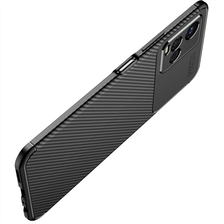 For vivo Y33S Carbon Fiber Texture Shockproof TPU Case(Black) - OPPO & vivo Accessories by buy2fix | Online Shopping UK | buy2fix