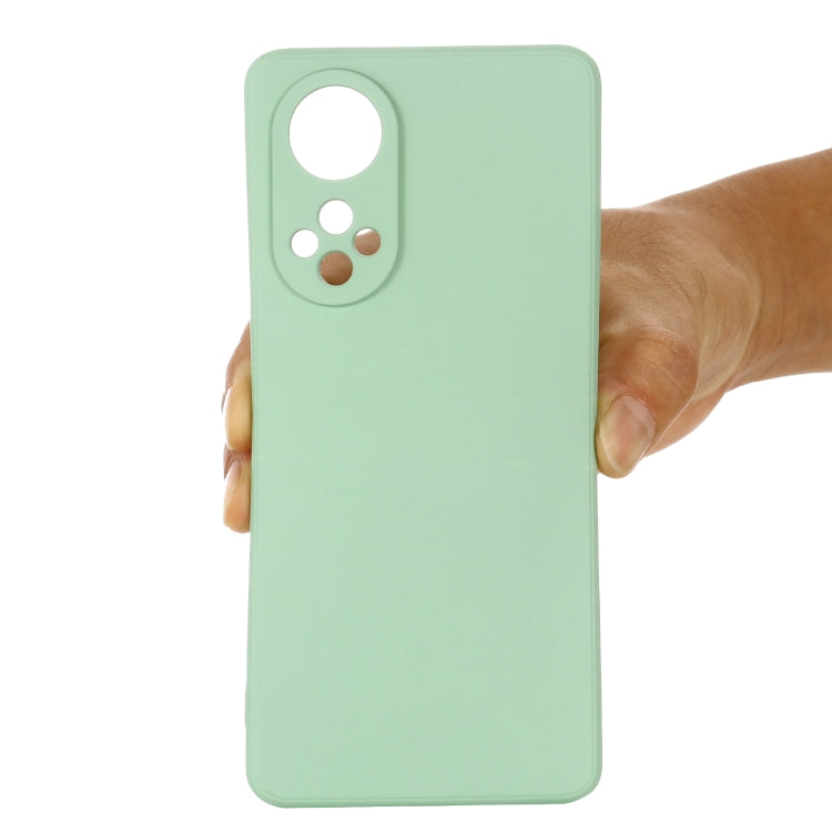 For Huawei Nova 9 Solid Color Liquid Silicone Dropproof Full Coverage Protective Case(Green) - Mobile Accessories by buy2fix | Online Shopping UK | buy2fix