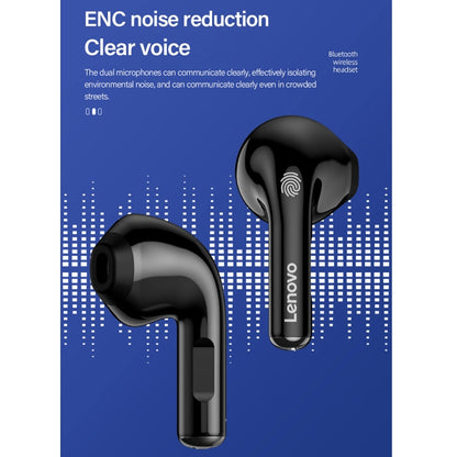 Lenovo LP12 Bluetooth 5.0 ENC Noise Reduction Wireless Bluetooth Earphone(Black) - Bluetooth Earphone by Lenovo | Online Shopping UK | buy2fix