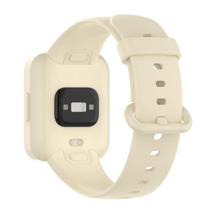 For Xiaomi Redmi Watch 2 Solid Color Silicone Strap Watch Band(Ivory White) - Smart Wear by buy2fix | Online Shopping UK | buy2fix