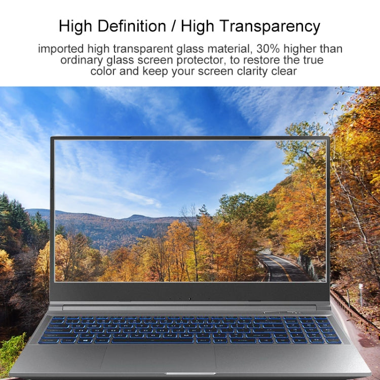Laptop Screen HD Tempered Glass Protective Film For MECHREVO Umi Pro III 15.6 inch - Computer & Networking by buy2fix | Online Shopping UK | buy2fix