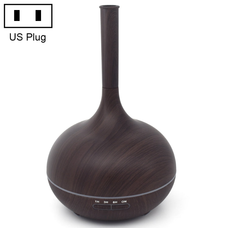 Creative Fragrance Machine Pointed Mouth Humidifier Automatic Alcohol Sprayer with Colorful LED Light, Plug Specification:US Plug(Dark Brown) - Home & Garden by buy2fix | Online Shopping UK | buy2fix